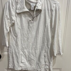 Chico's White Textured Top